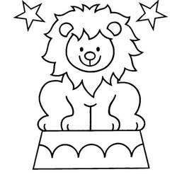 Dibujo para colorear: León (Animales) #10430 - Dibujos para Colorear e Imprimir Gratis