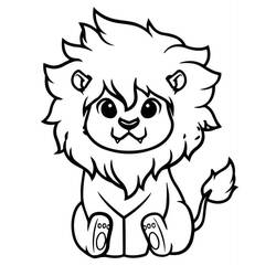 Dibujo León (Animales) #174891 para imprimir y colorear