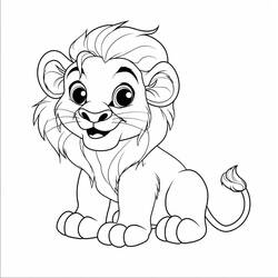 Dibujo León (Animales) #215471 para imprimir y colorear