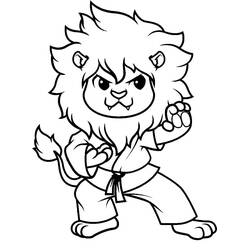 Dibujo León (Animales) #215489 para imprimir y colorear