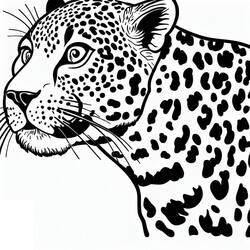 Dibujo Leopardo (Animales) #189133 para imprimir y colorear