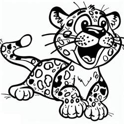 Dibujo Leopardo (Animales) #189141 para imprimir y colorear