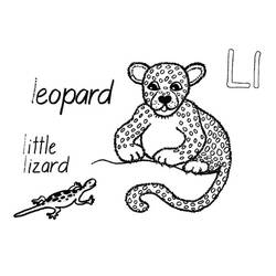 Dibujo para colorear: Leopardo (Animales) #9871 - Dibujos para Colorear e Imprimir Gratis