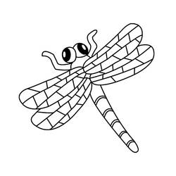 Dibujo Libélula (Animales) #196525 para imprimir y colorear