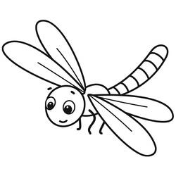 Dibujo Libélula (Animales) #196554 para imprimir y colorear