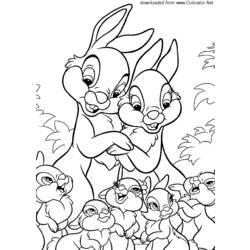 Dibujo para colorear: Liebre (Animales) #10132 - Dibujos para Colorear e Imprimir Gratis