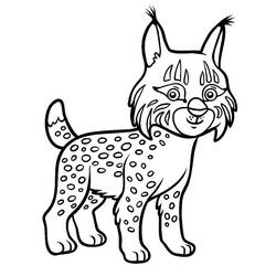 Dibujo Lince (Animales) #189246 para imprimir y colorear