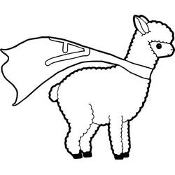 Dibujo para colorear: Llama (Animales) #179518 - Dibujos para Colorear e Imprimir Gratis
