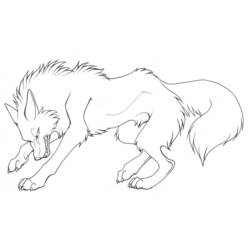 Dibujo para colorear: Lobo (Animales) #10451 - Dibujos para Colorear e Imprimir Gratis