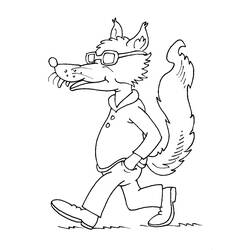 Dibujo para colorear: Lobo (Animales) #10467 - Dibujos para Colorear e Imprimir Gratis