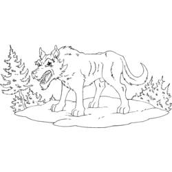 Dibujo para colorear: Lobo (Animales) #10544 - Dibujos para Colorear e Imprimir Gratis