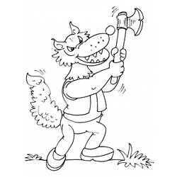 Dibujo para colorear: Lobo (Animales) #10584 - Dibujos para Colorear e Imprimir Gratis
