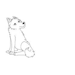 Dibujo para colorear: Lobo (Animales) #10587 - Dibujos para Colorear e Imprimir Gratis