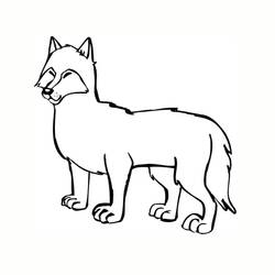 Dibujo para colorear: Lobo (Animales) #10594 - Dibujos para Colorear e Imprimir Gratis