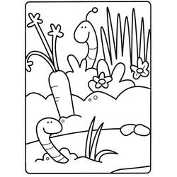 Dibujo para colorear: Lombriz (Animales) #214592 - Dibujos para Colorear e Imprimir Gratis