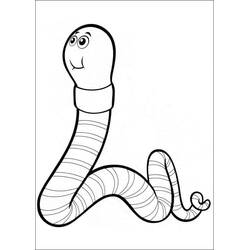 Dibujo para colorear: Lombriz (Animales) #214596 - Dibujos para Colorear e Imprimir Gratis