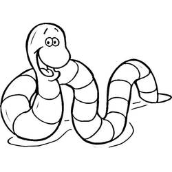 Dibujo para colorear: Lombriz (Animales) #214599 - Dibujos para Colorear e Imprimir Gratis