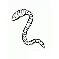 Dibujo para colorear: Lombriz (Animales) #214600 - Dibujos para Colorear e Imprimir Gratis