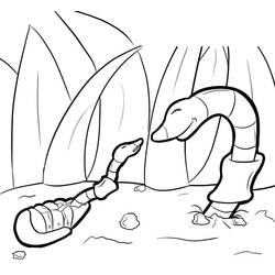 Dibujo para colorear: Lombriz (Animales) #214608 - Dibujos para Colorear e Imprimir Gratis