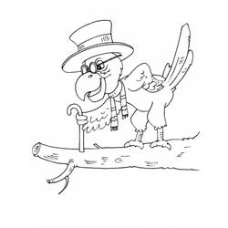 Dibujo para colorear: Loro (Animales) #16100 - Dibujos para Colorear e Imprimir Gratis