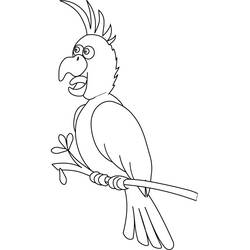 Dibujo para colorear: Loro (Animales) #16108 - Dibujos para Colorear e Imprimir Gratis