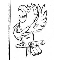 Dibujo para colorear: Loro (Animales) #16131 - Dibujos para Colorear e Imprimir Gratis