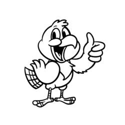 Dibujo para colorear: Loro (Animales) #16143 - Dibujos para Colorear e Imprimir Gratis