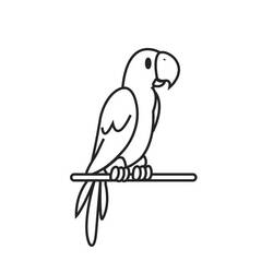 Dibujo para colorear: Loro (Animales) #16148 - Dibujos para Colorear e Imprimir Gratis