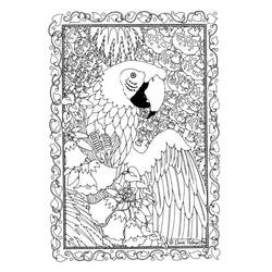 Dibujo para colorear: Loro (Animales) #16190 - Dibujos para Colorear e Imprimir Gratis