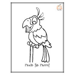 Dibujo para colorear: Loro (Animales) #16244 - Dibujos para Colorear e Imprimir Gratis