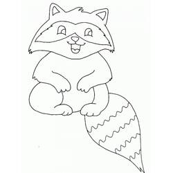 Dibujo para colorear: Mapache (Animales) #208490 - Dibujos para Colorear e Imprimir Gratis