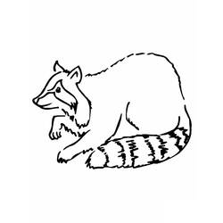 Dibujo para colorear: Mapache (Animales) #208493 - Dibujos para Colorear e Imprimir Gratis