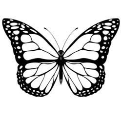 Dibujo para colorear: Mariposa (Animales) #15662 - Dibujos para Colorear e Imprimir Gratis