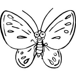 Dibujo para colorear: Mariposa (Animales) #15666 - Dibujos para Colorear e Imprimir Gratis