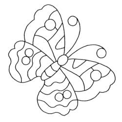 Dibujo para colorear: Mariposa (Animales) #15670 - Dibujos para Colorear e Imprimir Gratis