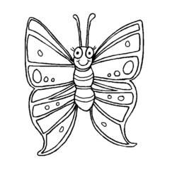 Dibujo para colorear: Mariposa (Animales) #15689 - Dibujos para Colorear e Imprimir Gratis
