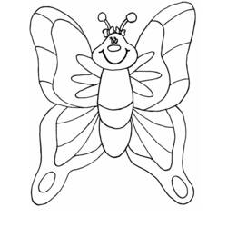 Dibujo para colorear: Mariposa (Animales) #15712 - Dibujos para Colorear e Imprimir Gratis