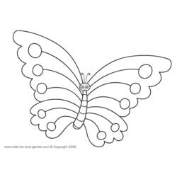 Dibujo para colorear: Mariposa (Animales) #15717 - Dibujos para Colorear e Imprimir Gratis