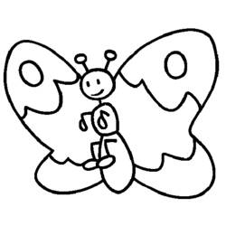 Dibujo para colorear: Mariposa (Animales) #15731 - Dibujos para Colorear e Imprimir Gratis