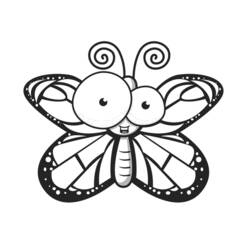 Dibujo para colorear: Mariposa (Animales) #15739 - Dibujos para Colorear e Imprimir Gratis