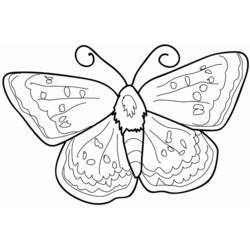 Dibujo para colorear: Mariposa (Animales) #15740 - Dibujos para Colorear e Imprimir Gratis