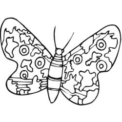 Dibujo para colorear: Mariposa (Animales) #15769 - Dibujos para Colorear e Imprimir Gratis