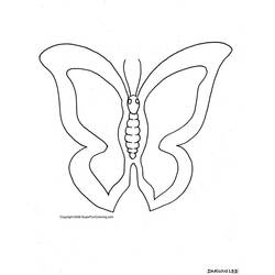 Dibujo para colorear: Mariposa (Animales) #15772 - Dibujos para Colorear e Imprimir Gratis