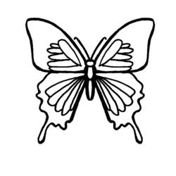 Dibujo para colorear: Mariposa (Animales) #15779 - Dibujos para Colorear e Imprimir Gratis