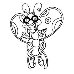 Dibujo para colorear: Mariposa (Animales) #15783 - Dibujos para Colorear e Imprimir Gratis