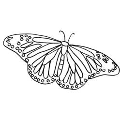 Dibujo para colorear: Mariposa (Animales) #15785 - Dibujos para Colorear e Imprimir Gratis