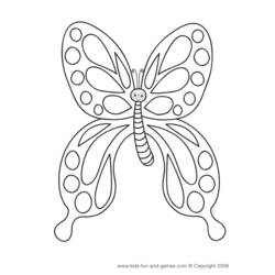 Dibujo para colorear: Mariposa (Animales) #15787 - Dibujos para Colorear e Imprimir Gratis