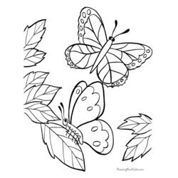 Dibujo para colorear: Mariposa (Animales) #15792 - Dibujos para Colorear e Imprimir Gratis