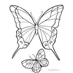 Dibujo para colorear: Mariposa (Animales) #15797 - Dibujos para Colorear e Imprimir Gratis