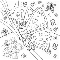 Dibujo para colorear: Mariposa (Animales) #15859 - Dibujos para Colorear e Imprimir Gratis